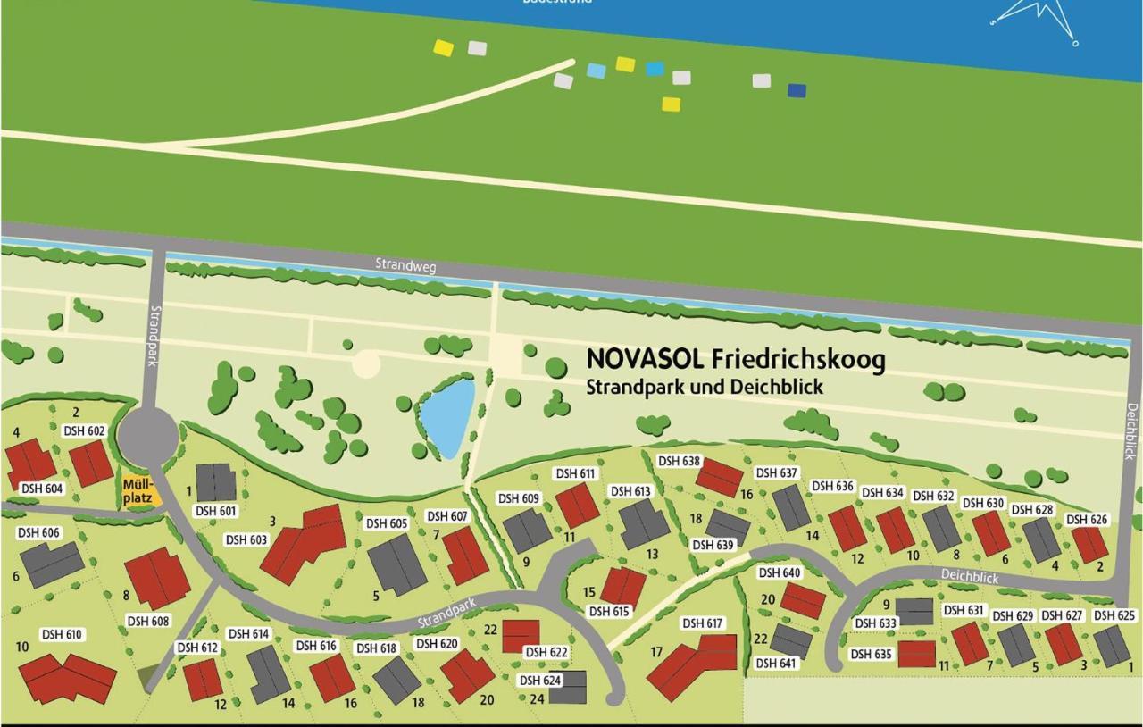 Friedrichskoog-Deichblick 1 Vila Exterior foto